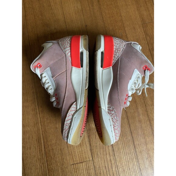 Air Jordan 3 Women's Sneakers Retro Rust Soft Pink, Size 7W/5.5M, CK9246-600 - Picture 4 of 10